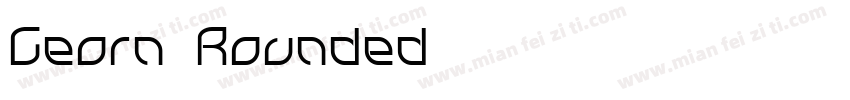 Georn Rounded字体转换